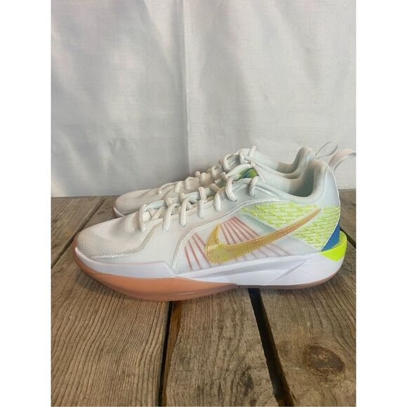 Nike Zoom Freak 5 GS White Multi-Color Basketball Shoes Youth 4.5Y HF1188-104 - Picture 6 of 9